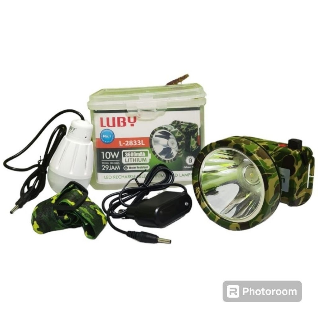 Senter Kepala Luby L-2833L putih