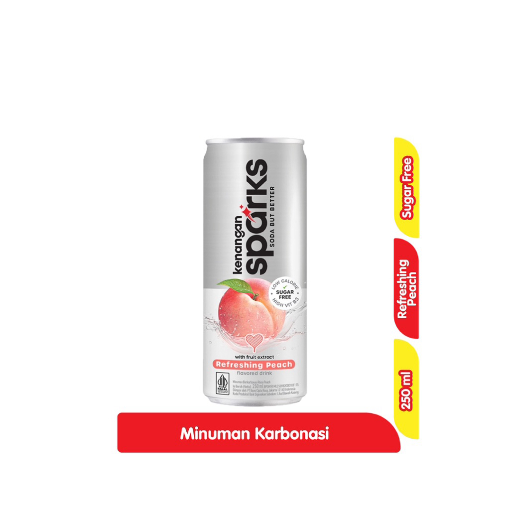 

Kenanga Sparks Peach Flavour / Lychee flavour / Minuman Karbonasi Refreshing 250 Ml