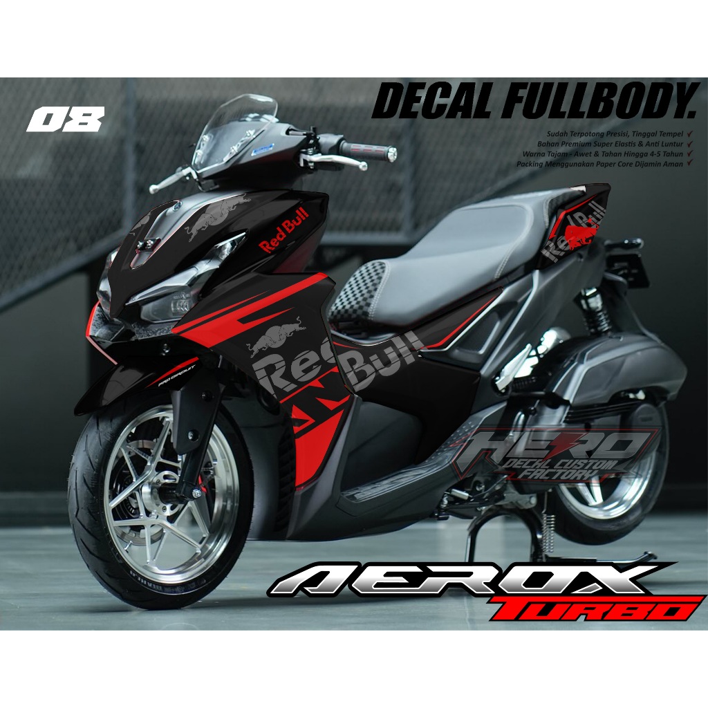 08 NEW DECAL AEROX ALPHA NEW NVX 2025 FULLBODY - DECAL AEROX ALPHA 2024 VARIASI REDBULL