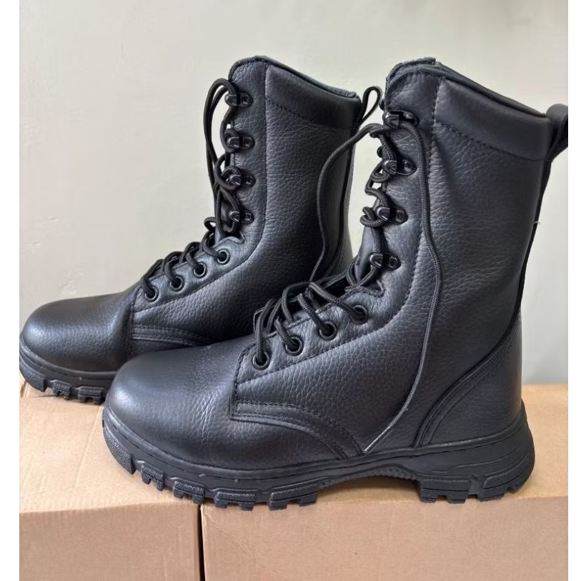 SEPATU PDL KULIT JERUK JATAH SATGAS TNI.