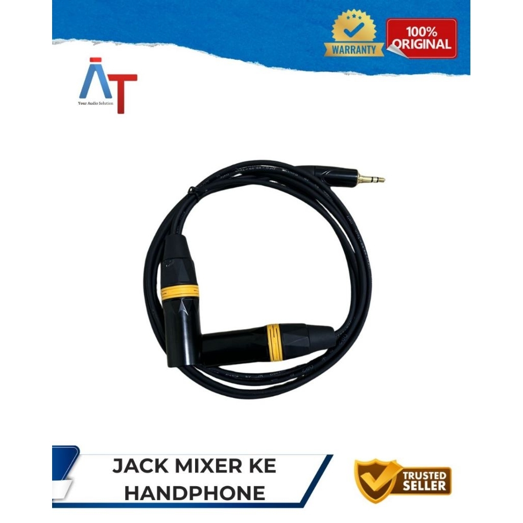 KABEL JACK MIXER 2 METER KE HP/LAPTOP BERKUALITAS