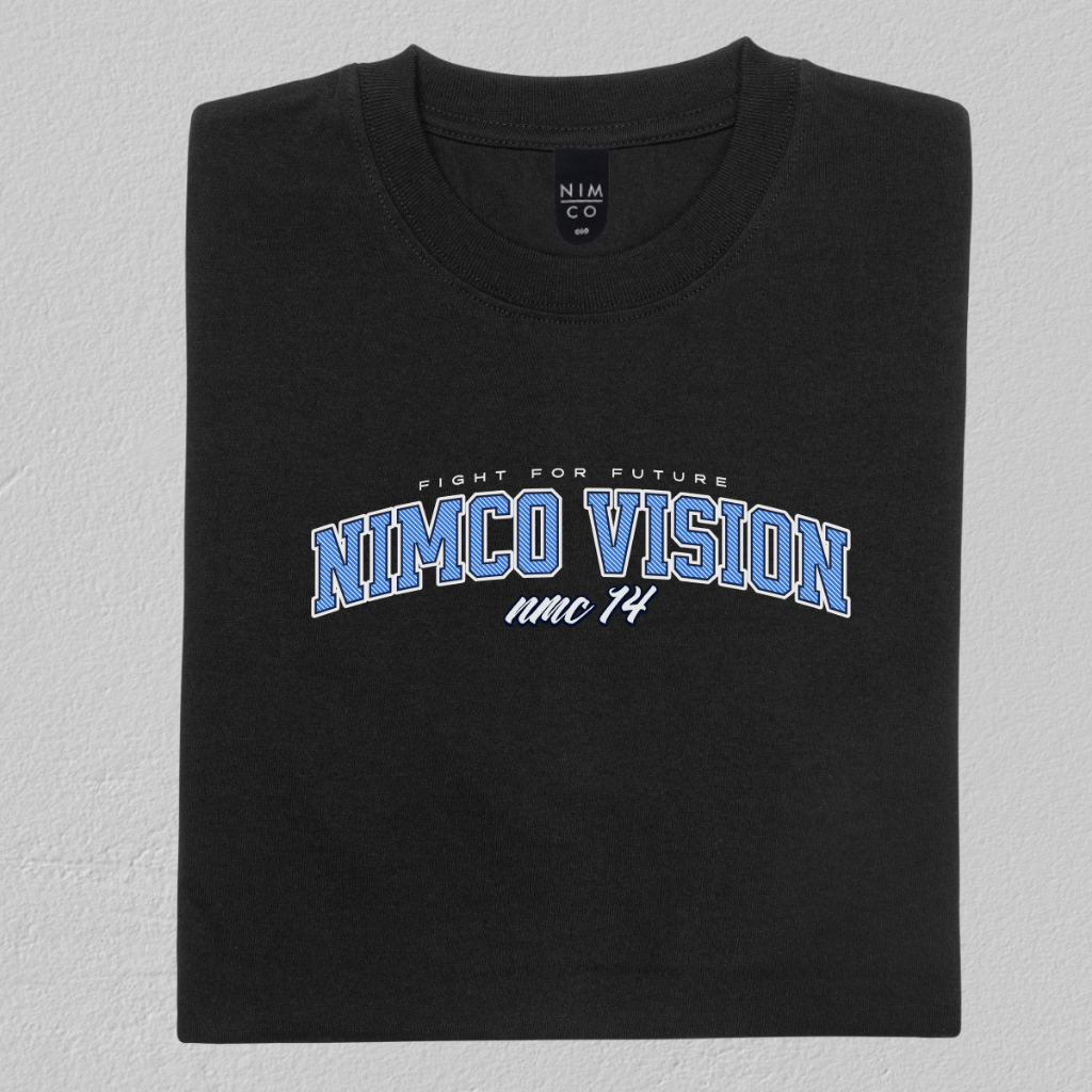 Kaos Nimco Vision 6894 Navy Tshirt - Kaos pria distro original 100%