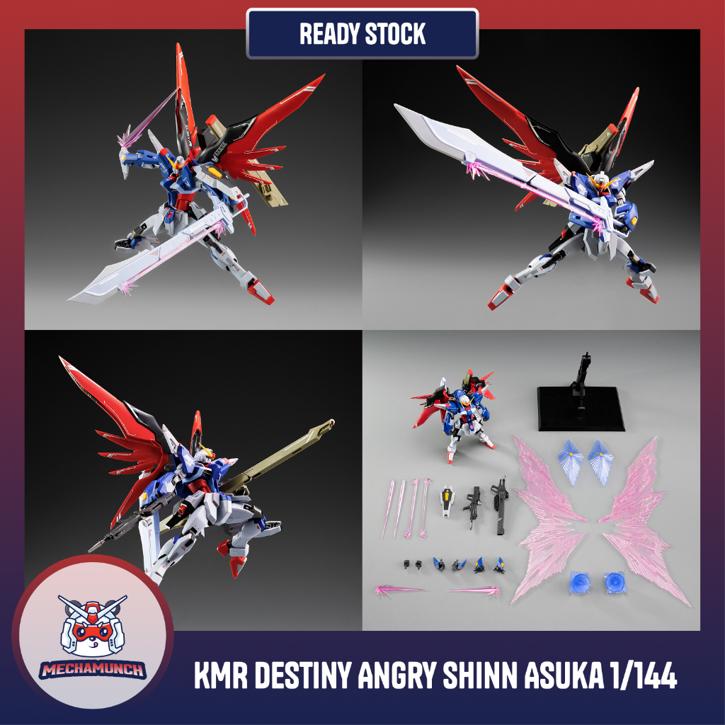 KMR Cloud Ghost Destiny Fighter Spec II Angry Shinn Asuka Metal Robot Spirit Seed Model Kit 1/144 Me