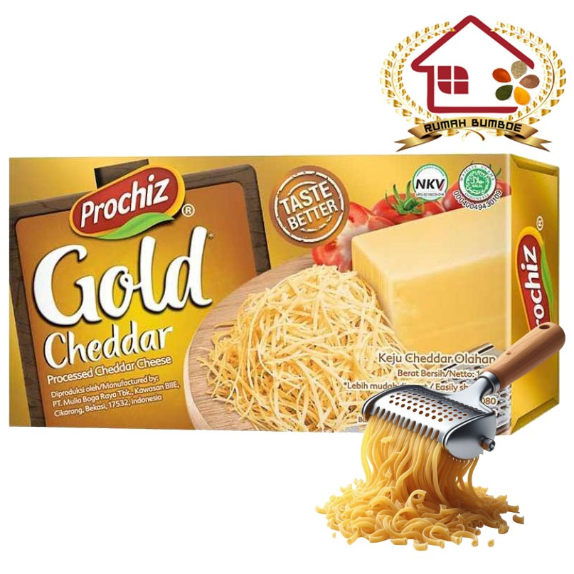 

(160gr) PROCHIZ GOLD Keju Cheddar Cheese Powder Bahan Baking Burger