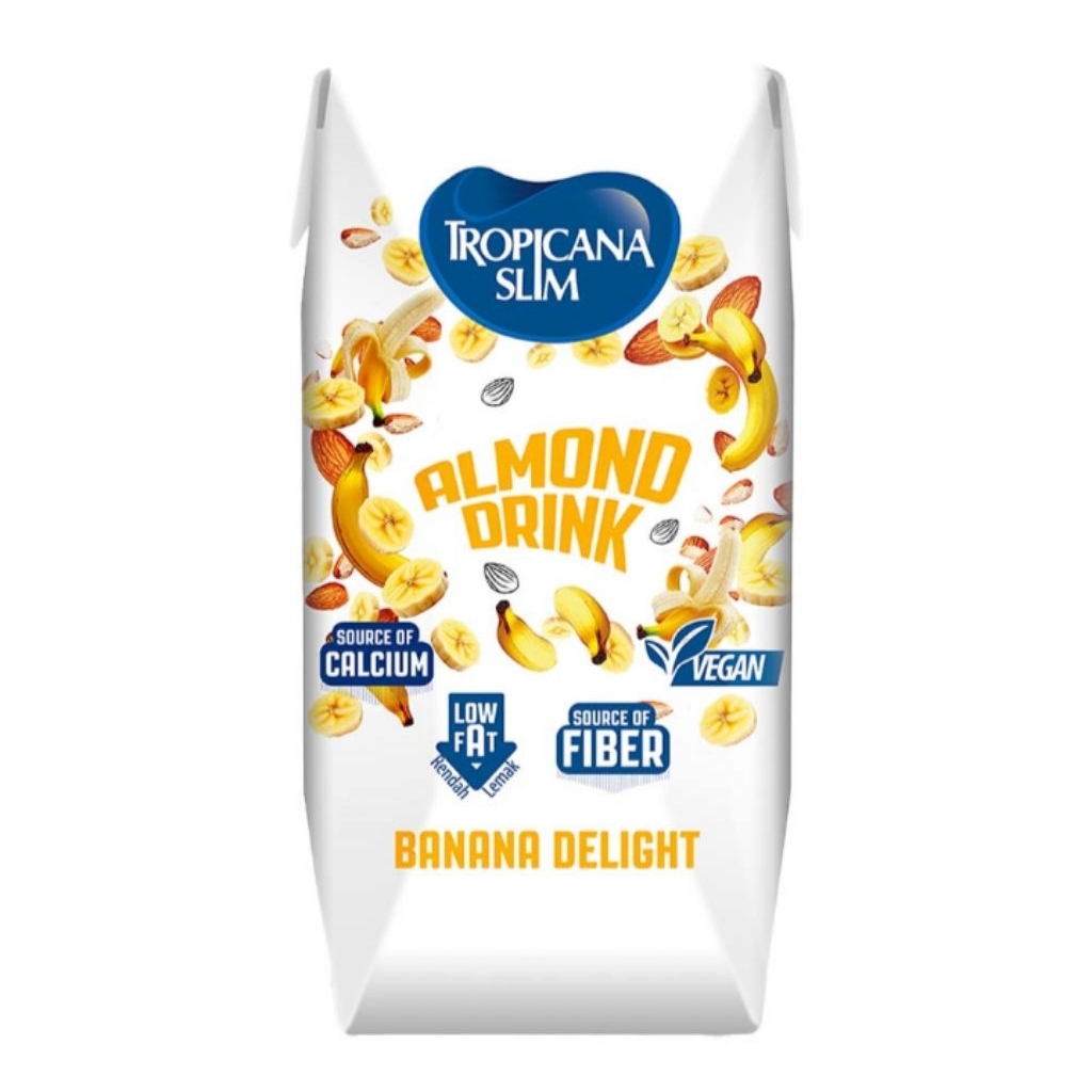 

Tropicana Slim Almond Drink Banana Delight Kotak 190 ml