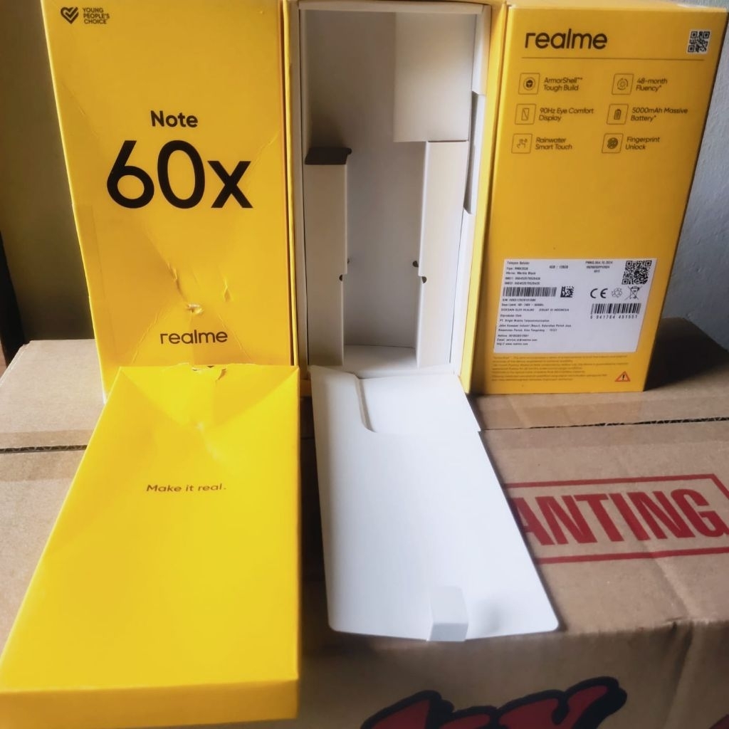 

KARDUS BOX HP REALMEE NOTE 60X ORIGINAL