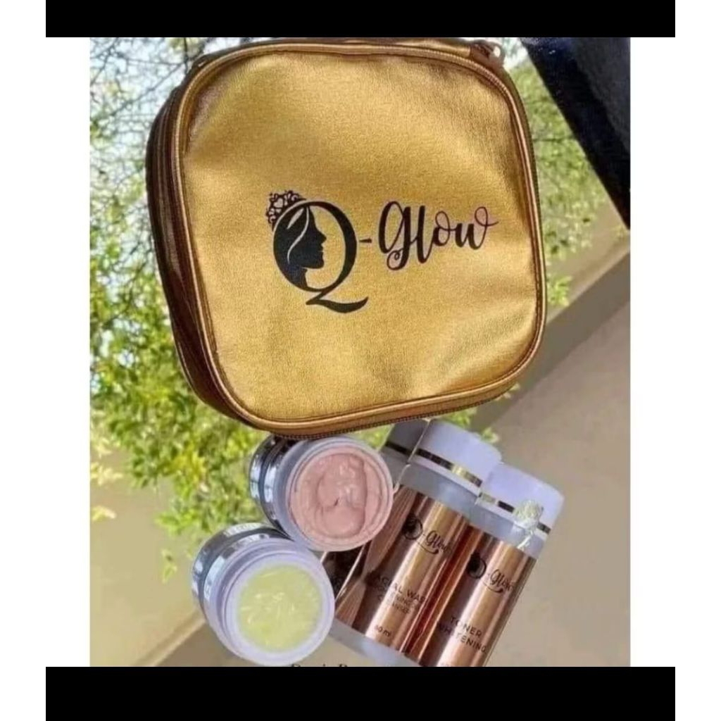 Q GLOW PAKET WHITENING  | WAJAH KUSAM | FLEX HITAM | Q GLOW ORIGINAL SKINCARE BPOM RI
