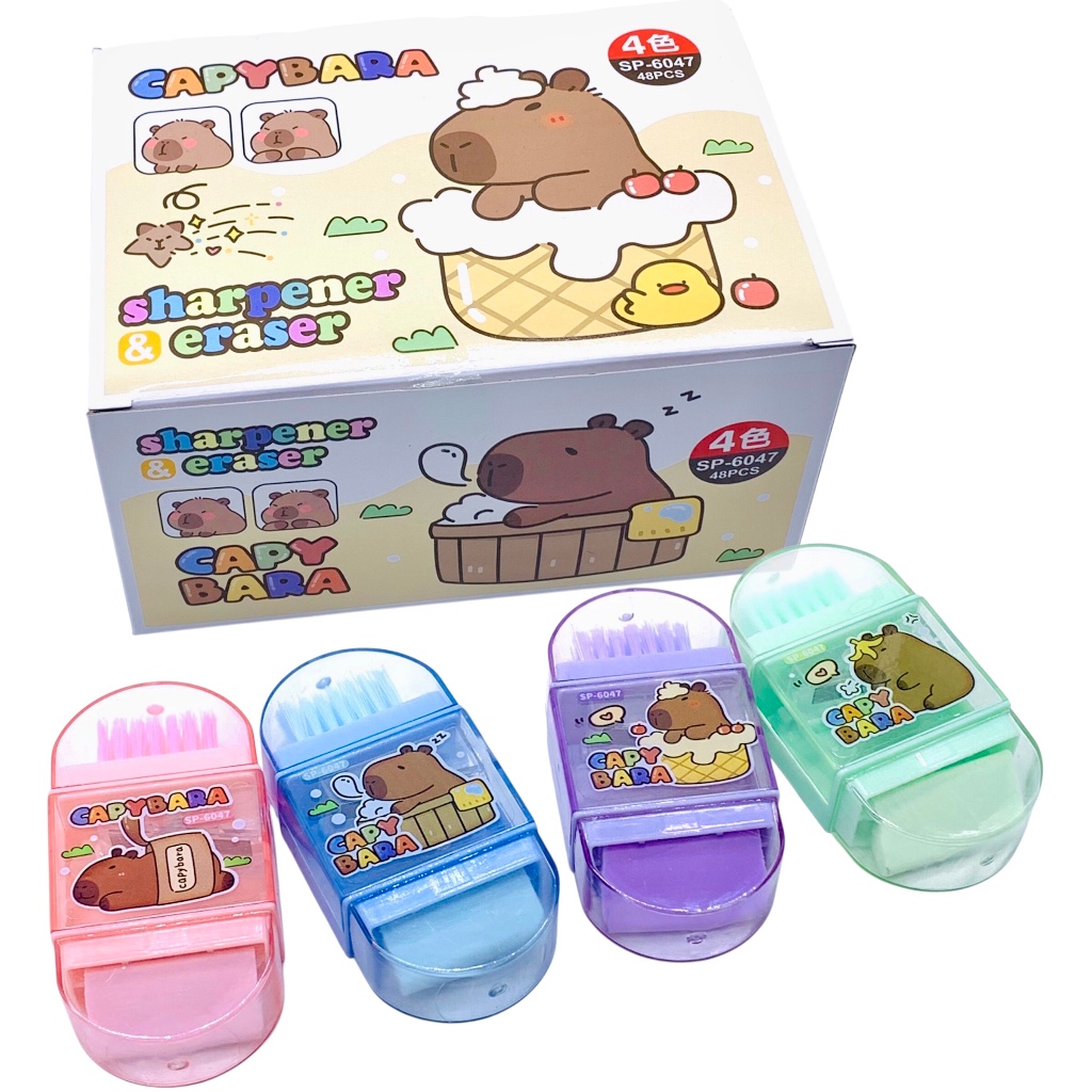 

(3IN1) RAUTAN 6047 CAPYBARA + PENGHAPUS / PENCIL SHARPENER / OROTAN