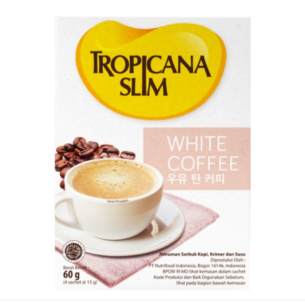

Tropicana Slim White Coffee 4 x 15 g