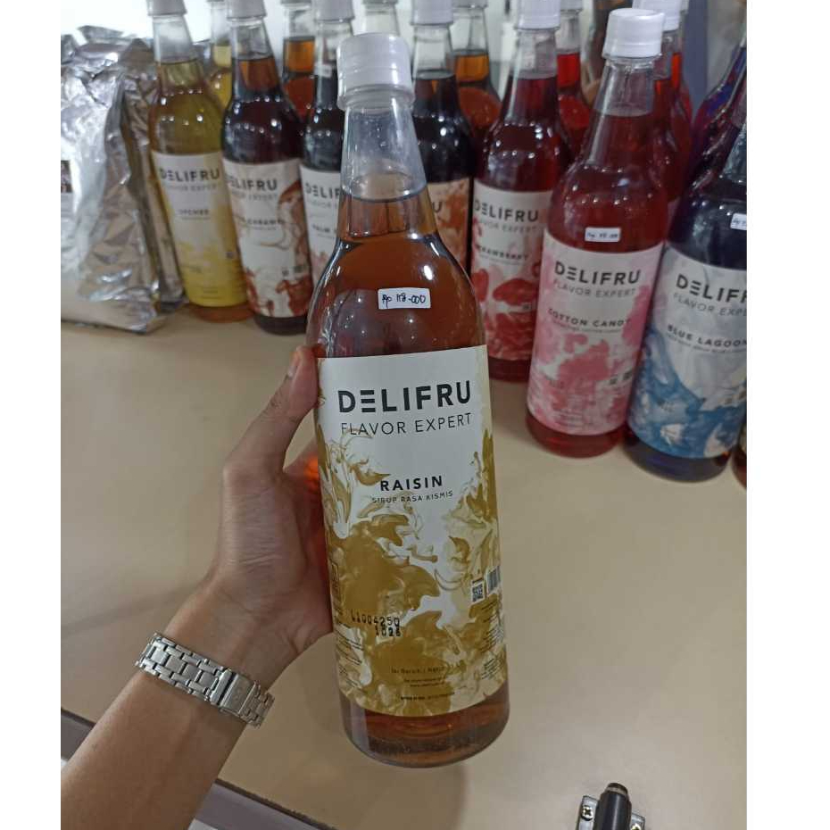 

DELIFRU SYRUP DRINK KEMASAN 1 LITER RAISIN PREMIUM/BPOM/HALAL