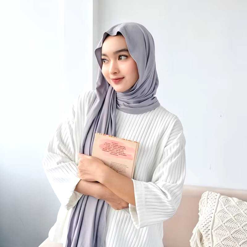 Pasmina Kaos Jersey Premium / Hijab Pasmina size 180 x 75cm