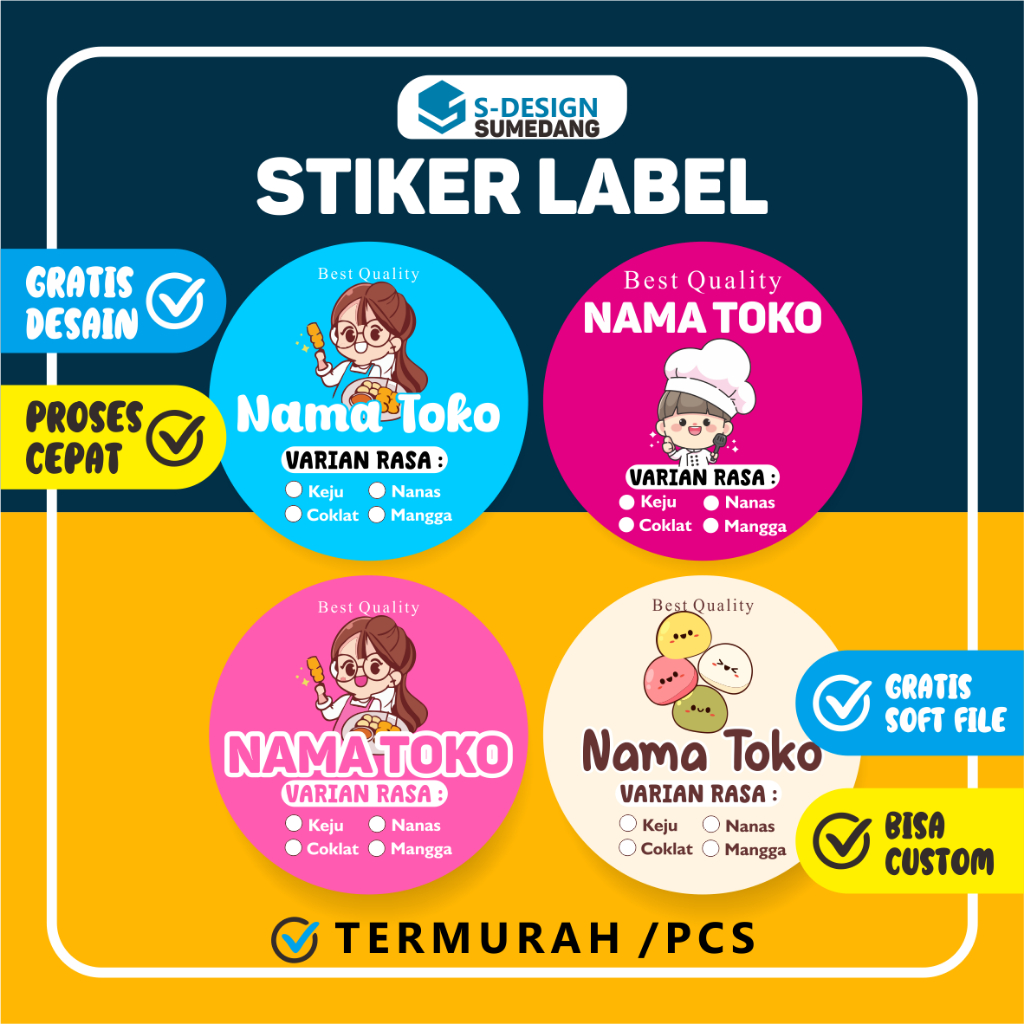 

STIKER CANTIK MENARIK 7X7CM SDESAIN CABANG SUMEDANG / STIKER / LABEL / STIKER LABEL / STIKER CUSTOM