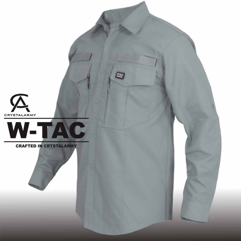 KEMEJA TACTICAL PRIA JUMBO W-TAC LENGAN PANJANG BIG SIZE