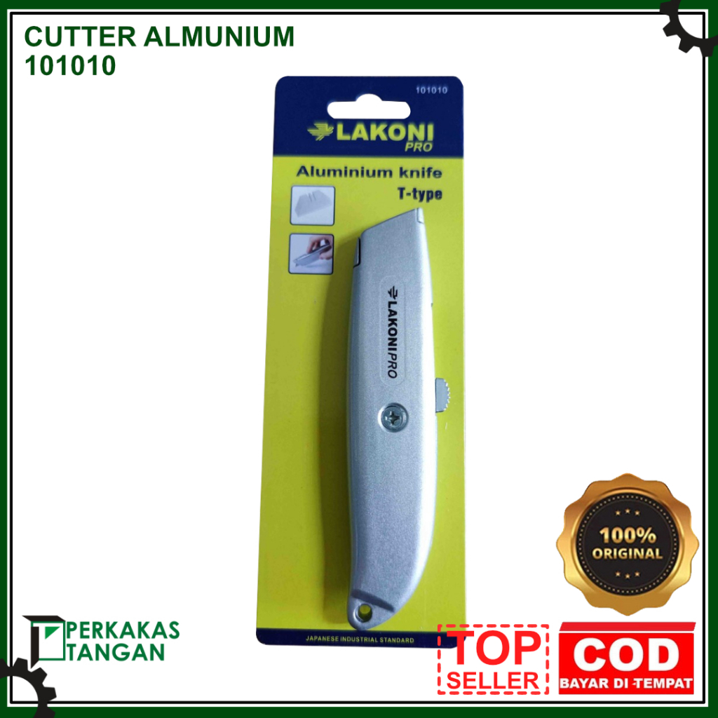 

LAKONI PRO 101010 PISAU CUTTER ALUMINIUM KNIFE T TYPE ORIGINAL