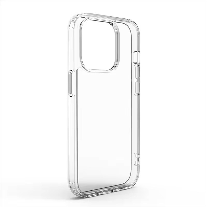 SPIGN - Square Edge Clear Case Soft Hybrid Casing iPhone 7/X/XS/XR/11/12/13 Mini/14+/15/16 Pro Max