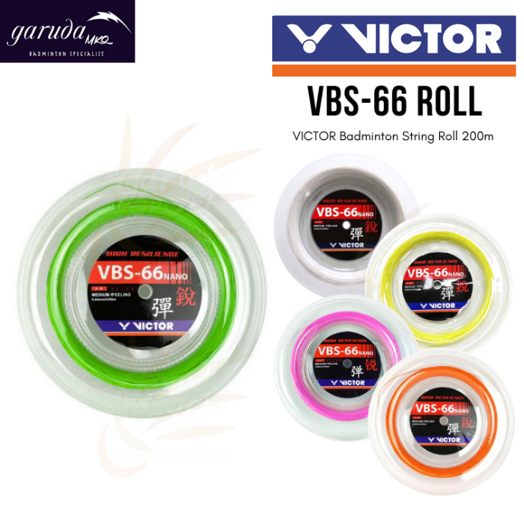 SENAR ROLL BADMINTON VICTOR VBS-66 / Victor VBS 66 Badminton String Reel