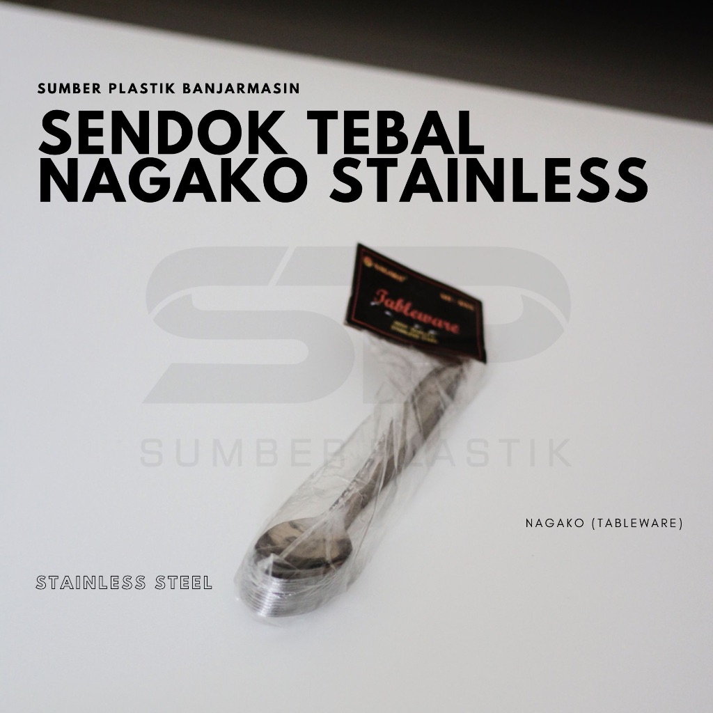 Sendok Nagako Tableware 688 Tebal 1 Lusin Isi 12 Pcs Cutlery Spoon Sendok Makan Makanan Stainless St