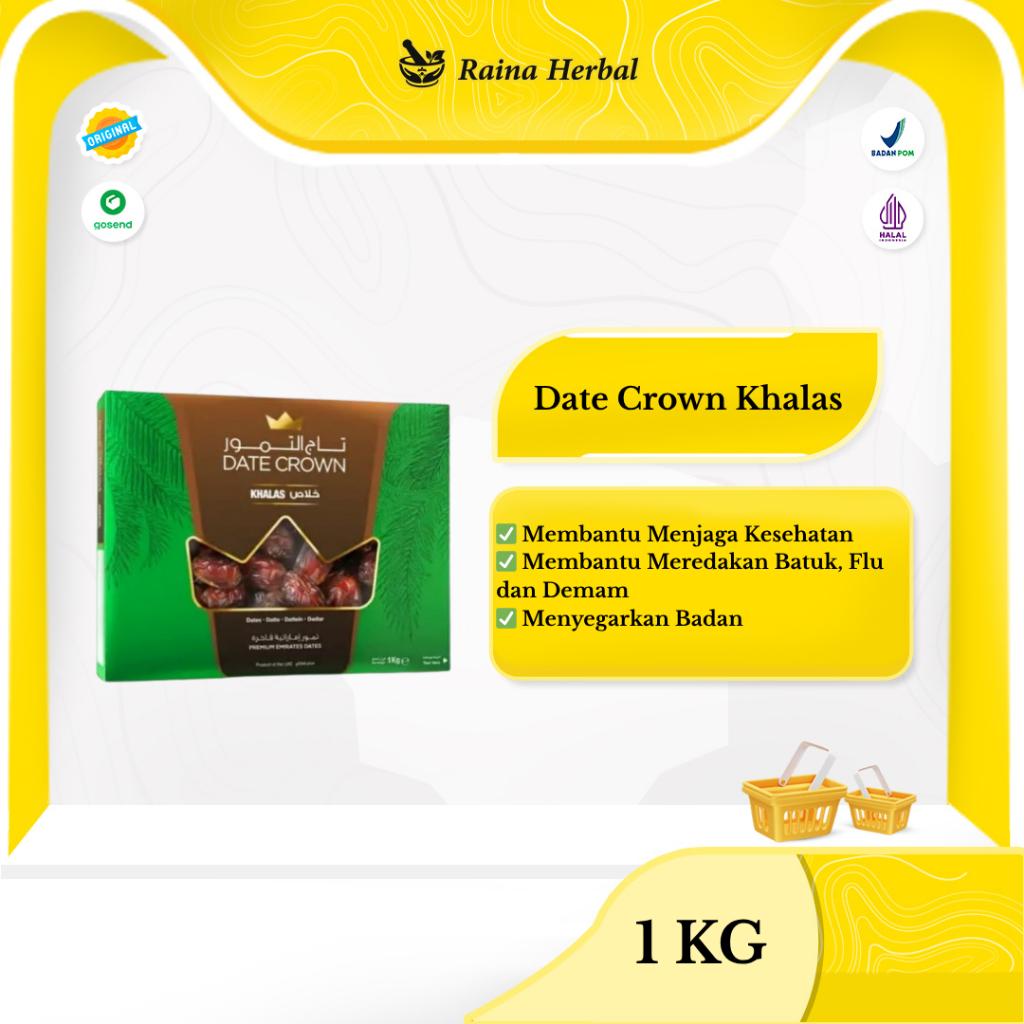 

Kurma Date Crown Khalas Kholas 1kg