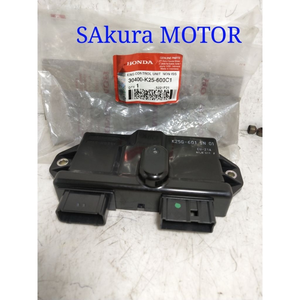 ECU BEAT FI ESP/BEAT POP/SCOOPY FI ESP K25 NON ISS KODE DI ECU 601 ORIGINAL HONDA 30400-k25-600C1