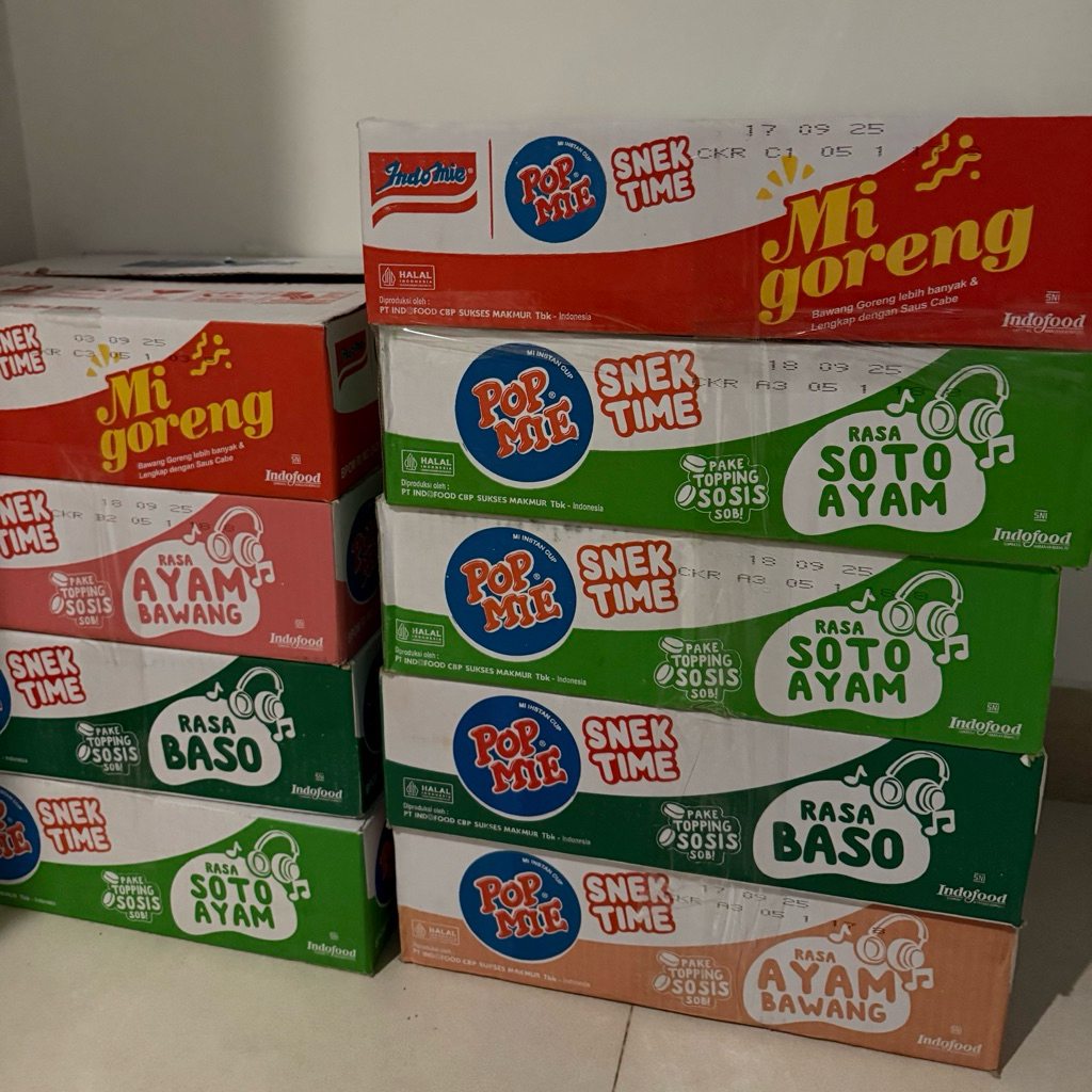 

Ready Pop Mie Mini Snek Time isi 12 Bakso