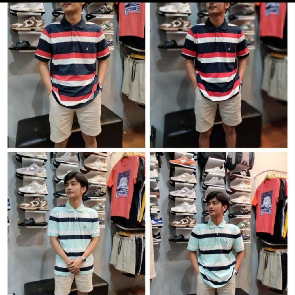 polo shirt Nautica stripe Super soft original