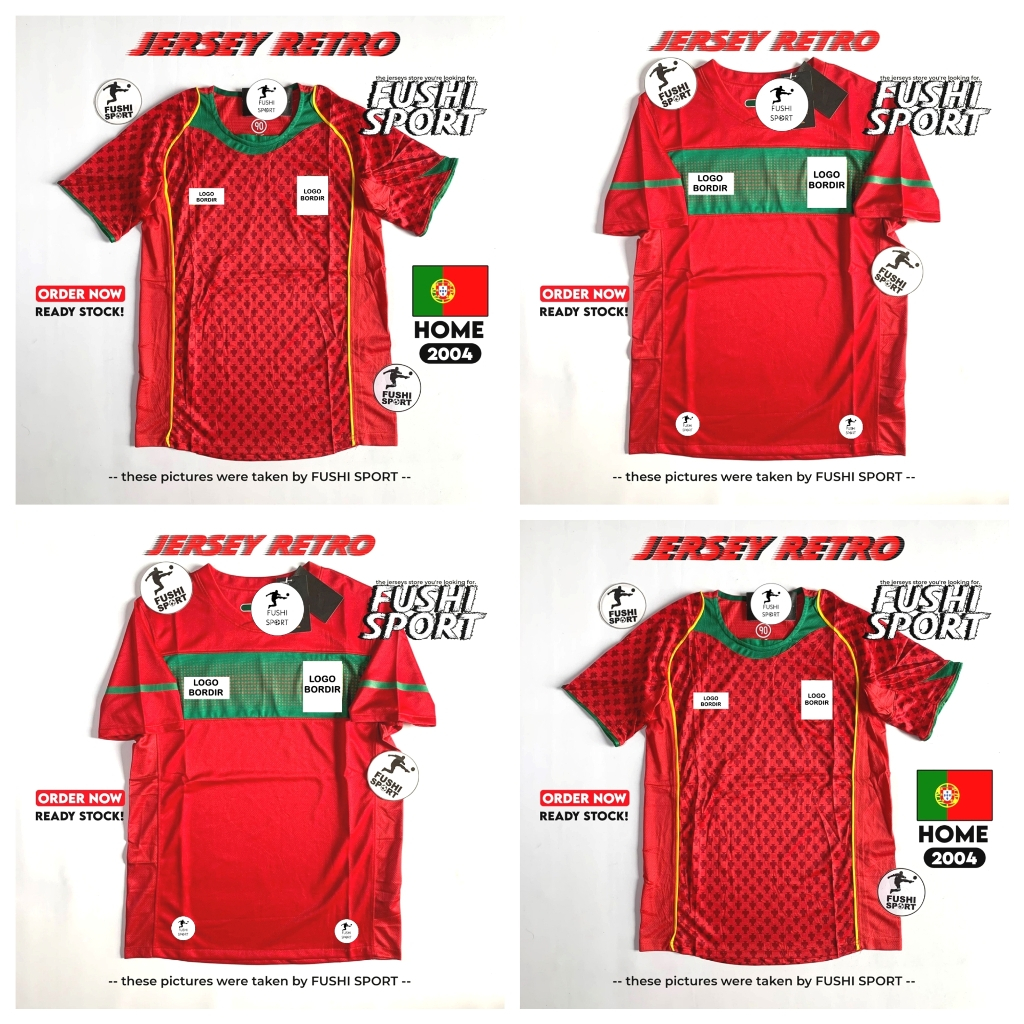 JERSEY BAJU BOLA Portugal HOME RETRO