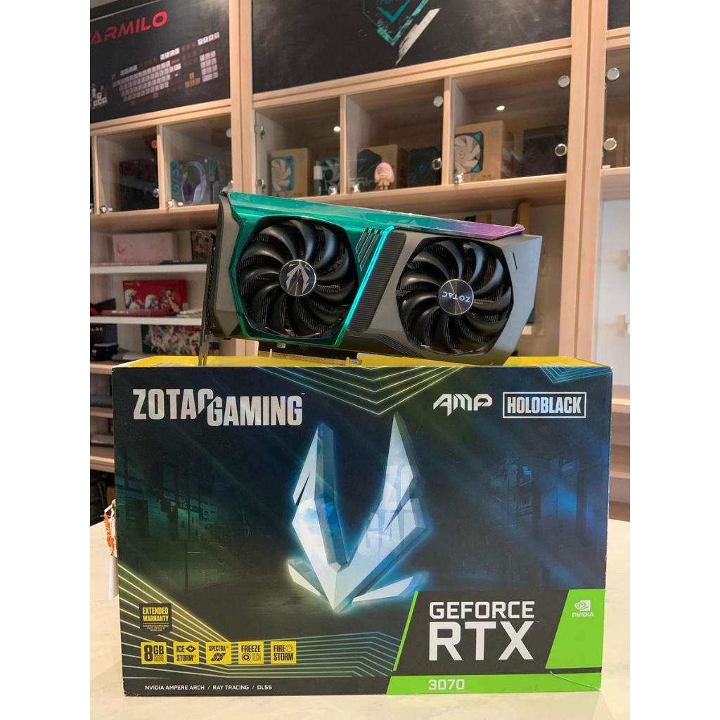 VGA NVIDIA ZOTAC GAMING GeForce RTX 3070 / RTX3070 AMP Holo Black 8Gb GDDR6 |2ND FULL BOX