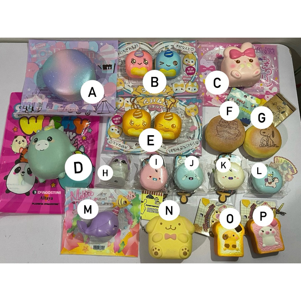 squishy licensed ibloom sanrio creamy candy momocopy chigiri while marshmeli poli pompom purin jual 