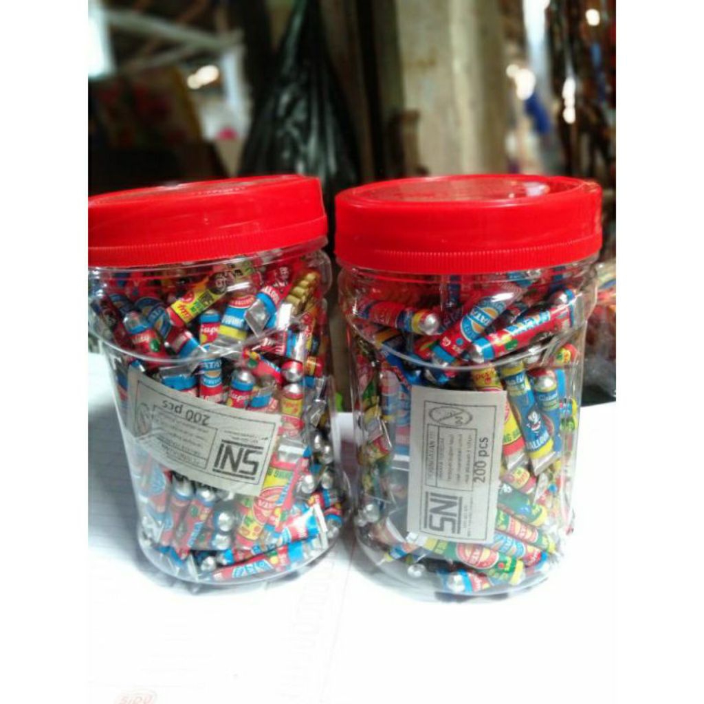 Tata Balon Tiup Jadul Isi 200 Pcs/Toples