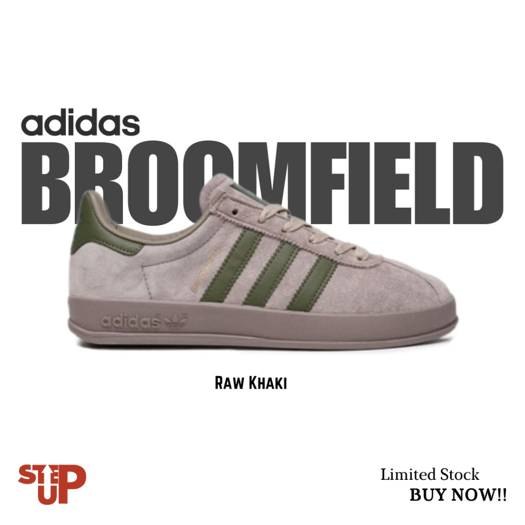 Sepatu Sneakers Adidas Broomfield 'Raw Khaki' BNIB 100% Authentic