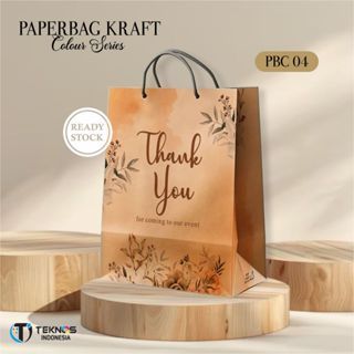 

[12 PCS] PAPER BAG MOTIF READY STOCK - PAPERBAG SOUVENIR PERNIKAHAN BAHAN KRAFT UKURAN 20 x 25 x 10
