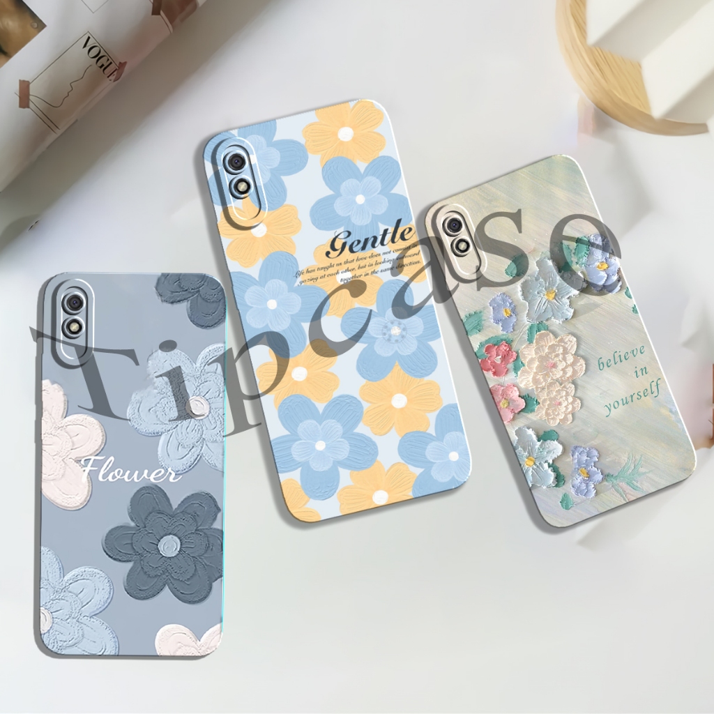 Softcase Redmi 9A 9C 7A 6A Case Lentur Motif Bunga