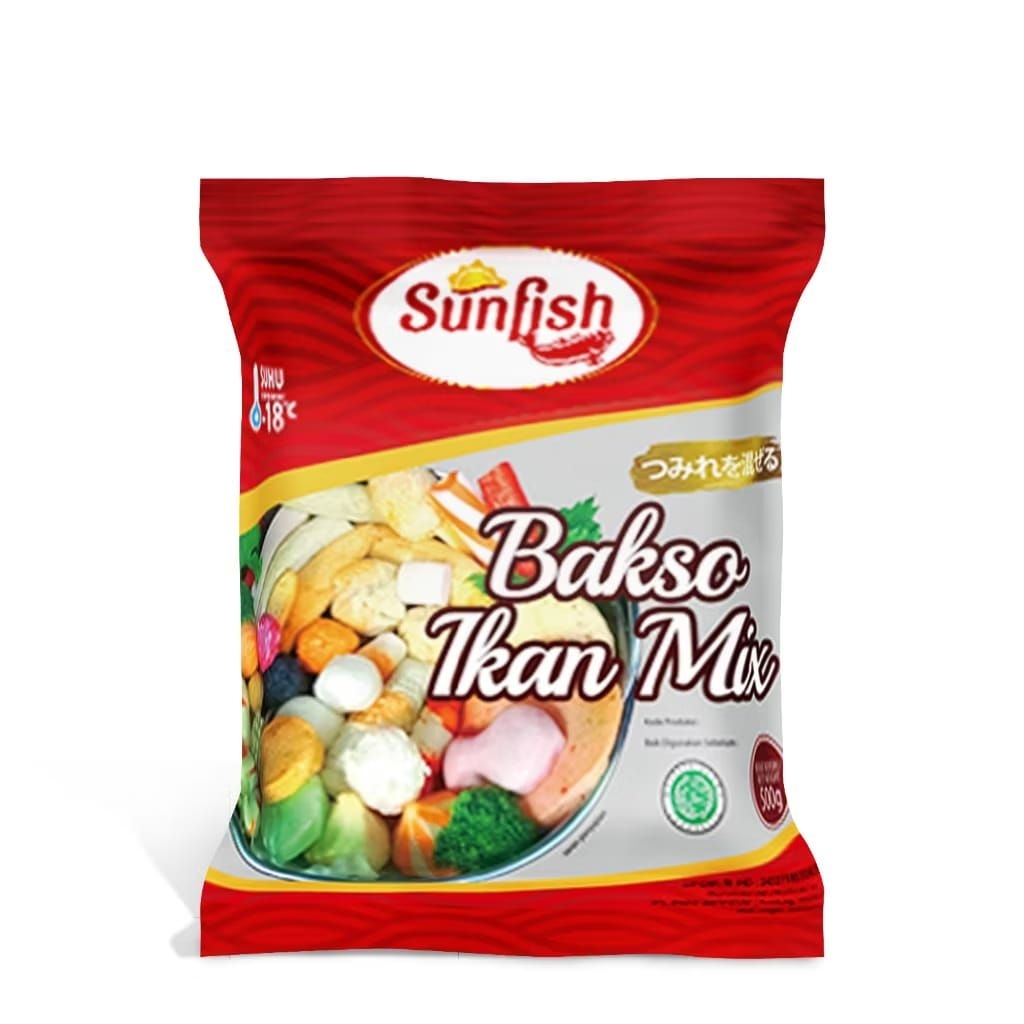 

sunfish bakso ikan mix 500gram