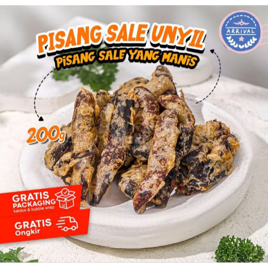 

New Kripik Pisang Sale Kering Khas Bogor 200 gram Rasa Manis Renyah Kriuk Manis Alami Dengan Pisang pilihan Terbaik