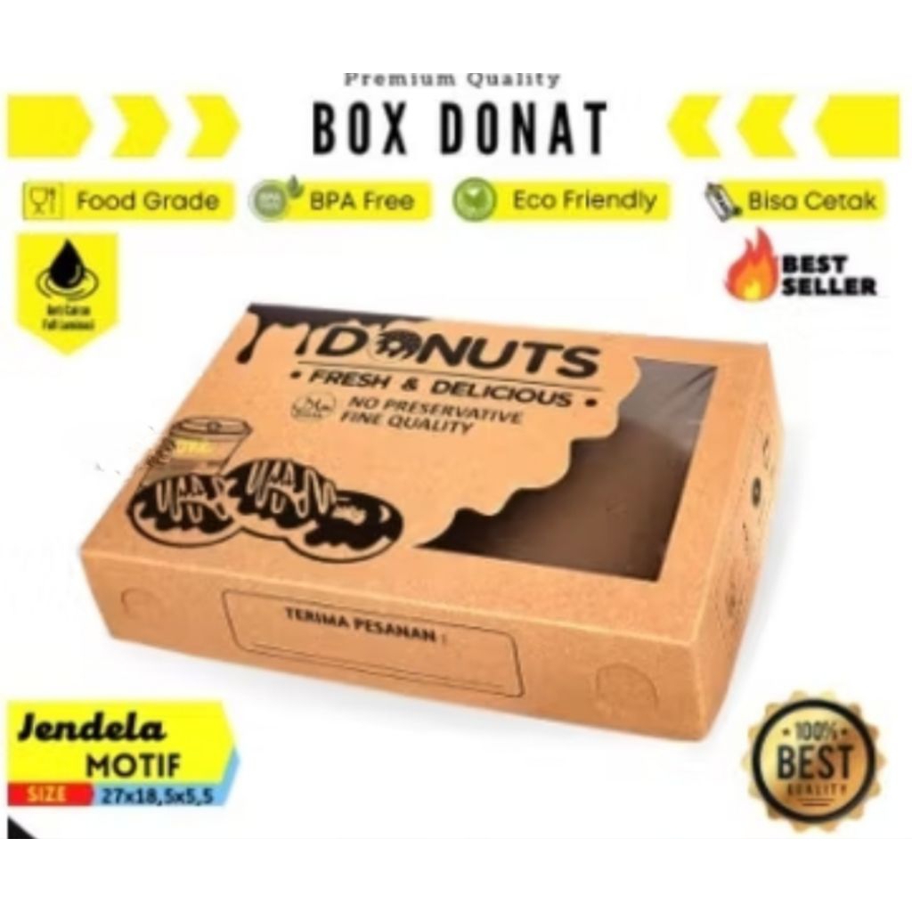 

BOX DONAT CETAKAN UNIVERSAL CANTIK (Polos, Kuning, Pink).