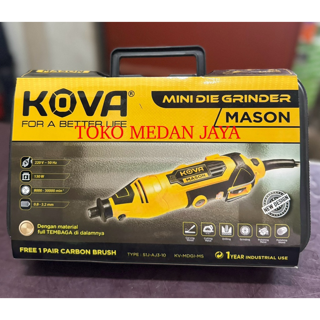 MINI DIE KOVA TUNER SET 40 PCS / MESIN MINI GRINDER MASON KOVA