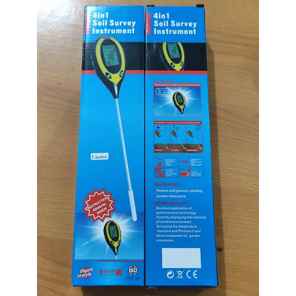 PH Tanah digital 4 in 1 / Thermometer Tanah Digital / Thermometr Soil