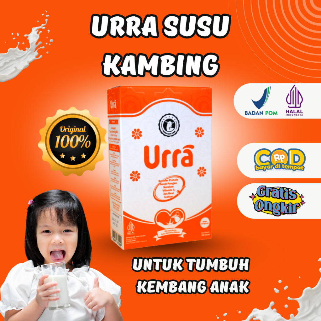 

Susu Urra Original – Penambah Nafsu Makan & Berat Badan Anak - Halal & BPOM - Bisa COD