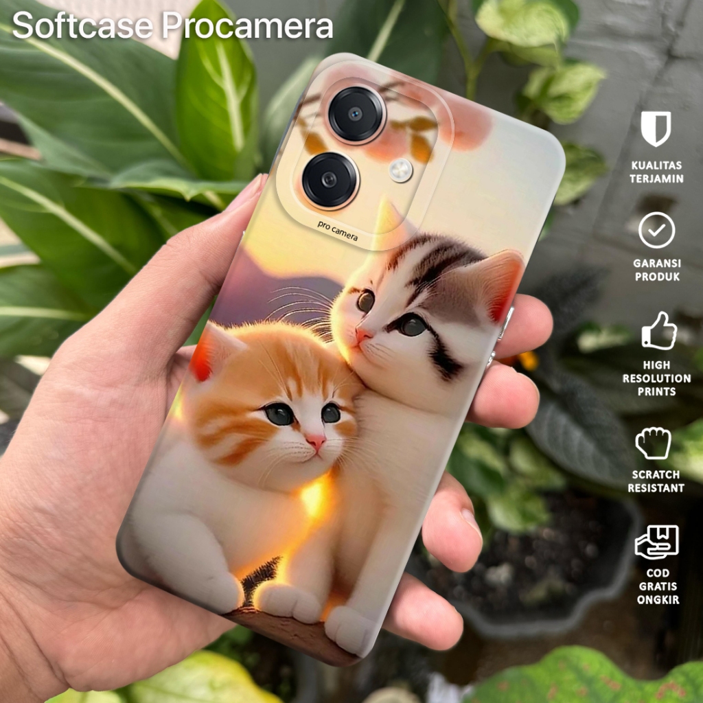 Case Compatible For OPPO A3X/A5i/A3 NFC Fashion Case Softcase Terbaru | DK18 | Macaron Protect Camer