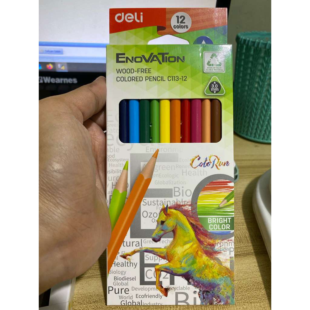 

Pensil warna enovation isi 12 deli