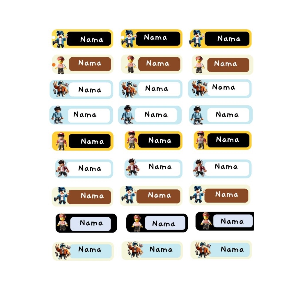 

DAPAT 240pc.. ROBLOX khusus Alat tulis