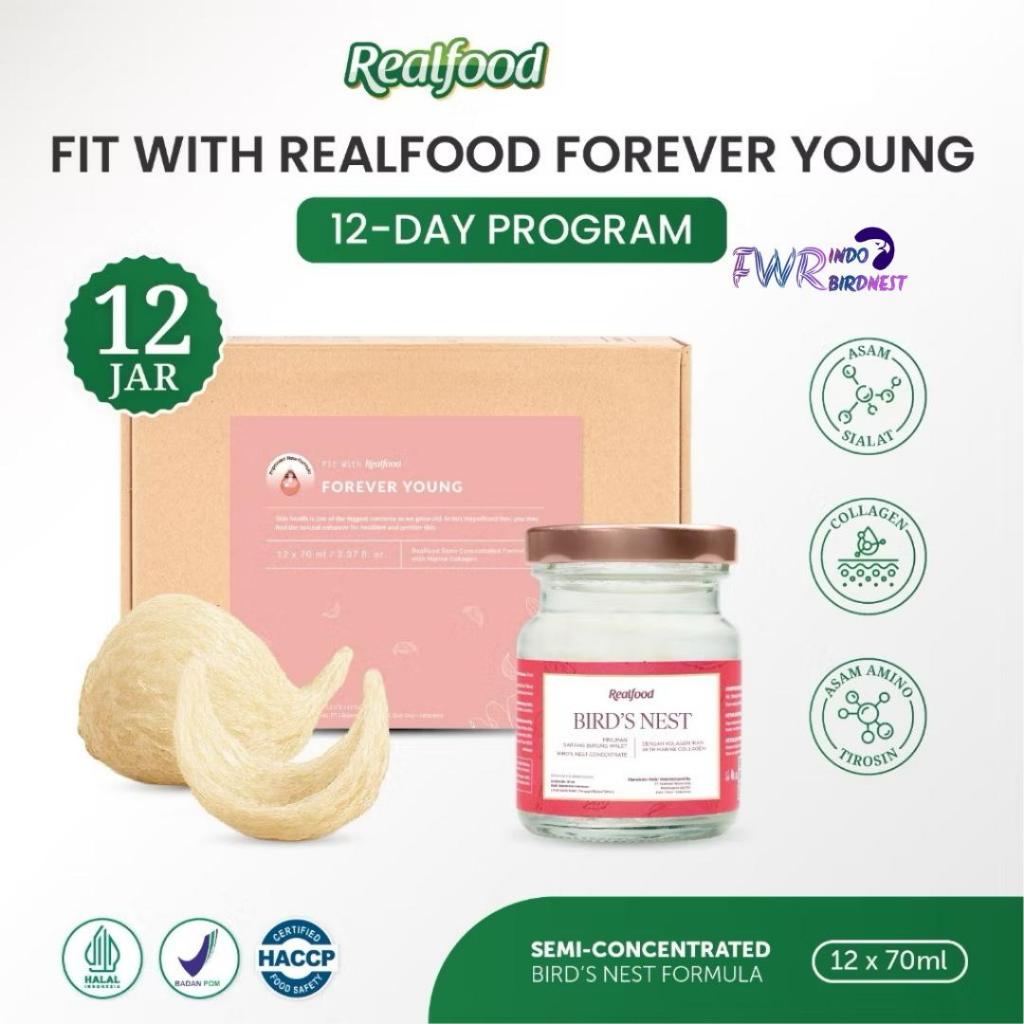 

Realfood Forever Young 12 Jar Bird Nest Collagen Drink | Sarang Burung Walet| Minuman Kolagen