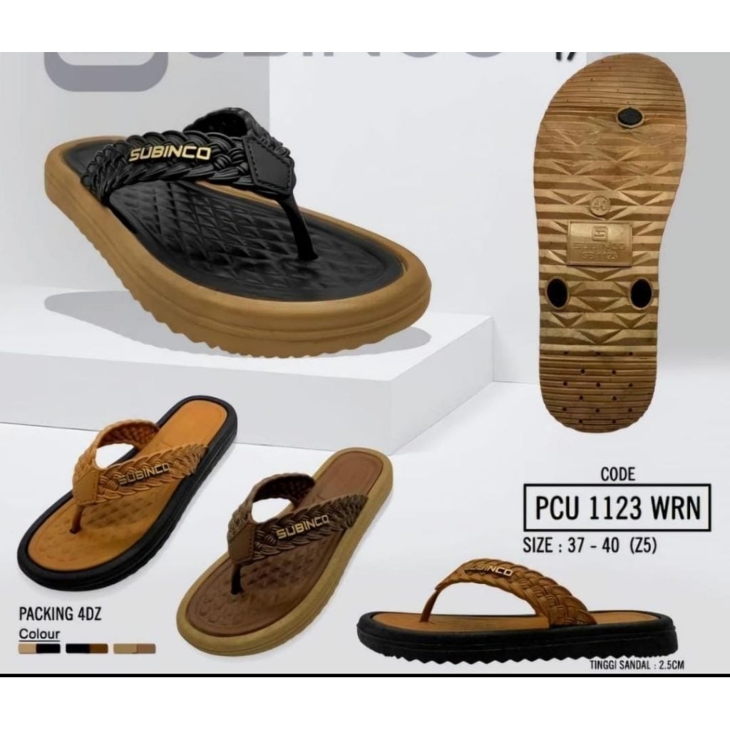 sandal japit wanita karet subinco