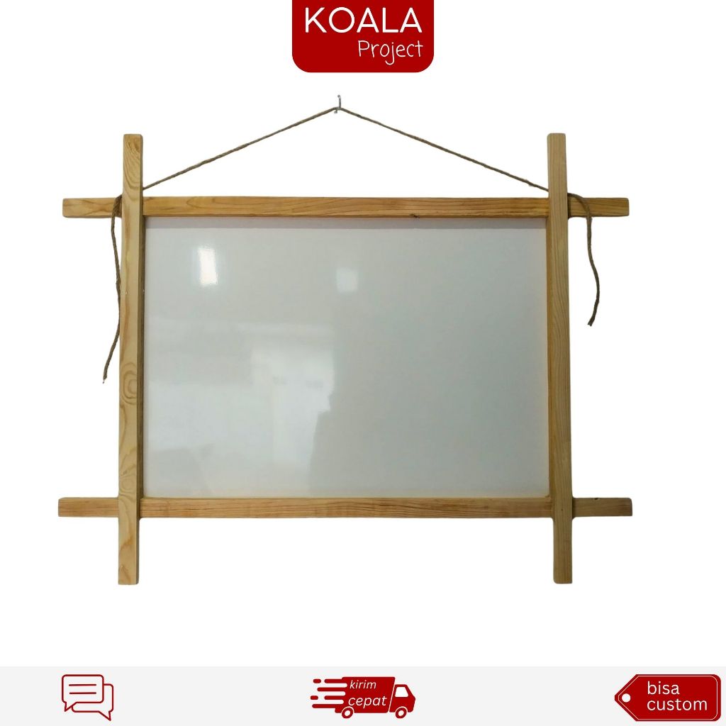 

PAPAN TULIS WHITEBOARD - SPIDOL - 50x70 cm FRAME PLUS - KOALA PROJECT