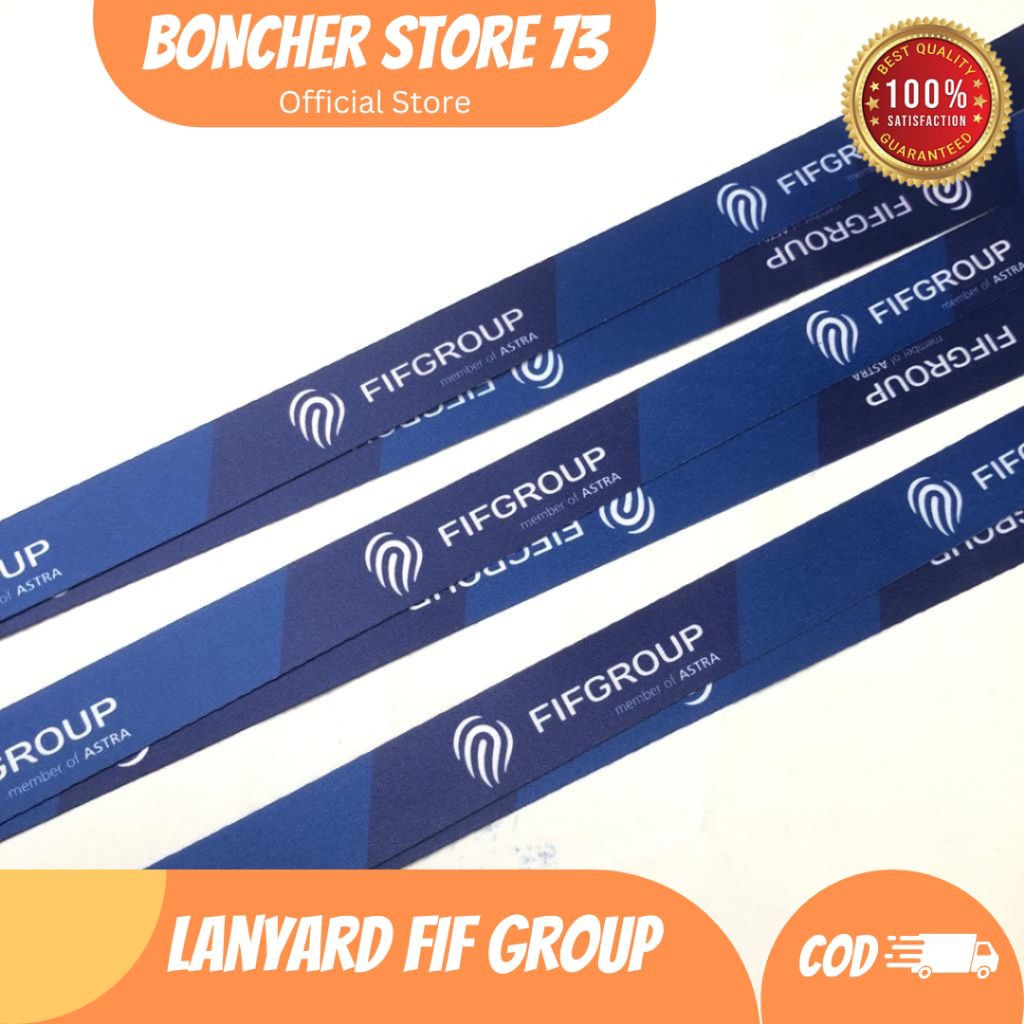lanyard Tali ID Card FIF Group Printing 2 sisi.,bisa bolak balik