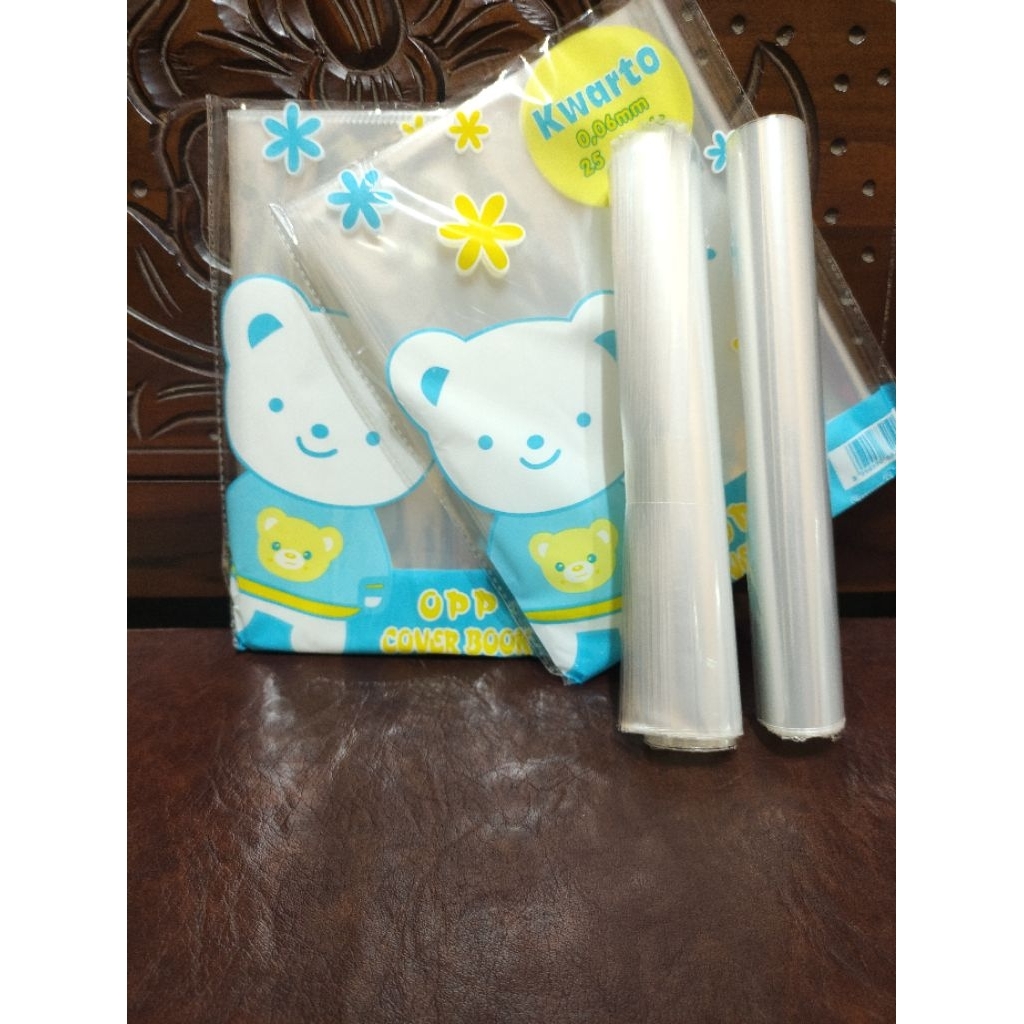 

sampul plastik buku ukuran kwarto 21*16cm