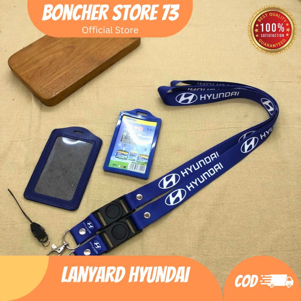 

Tali ID Card HYUNDAI MOBIL Lanyard Printing 2 Sisi