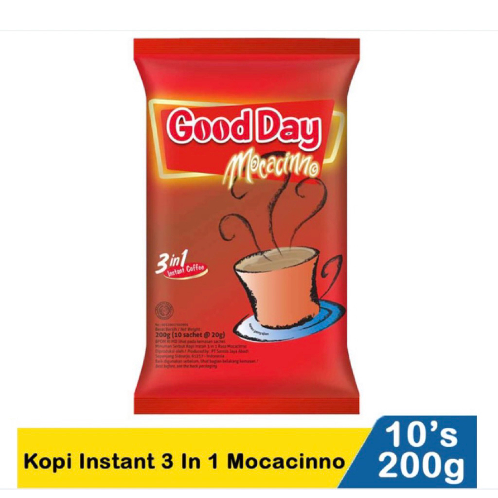 

GOOD DAY KOPI INSTAN 3 in 1 MOCACHINO 10 SACHET