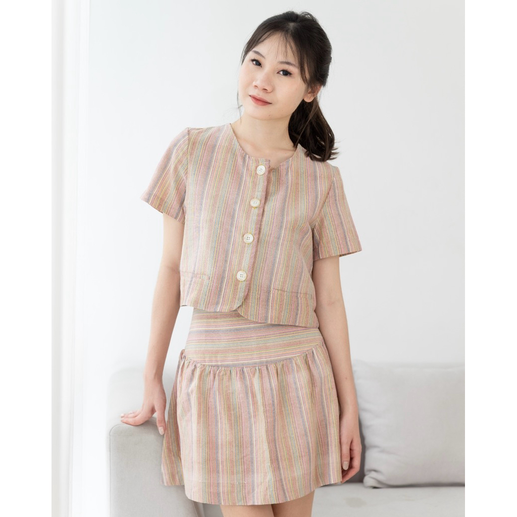 CANDICE SET | Batik Lurik Modern, Batik Setelan, Setelan Wanita Kekinian