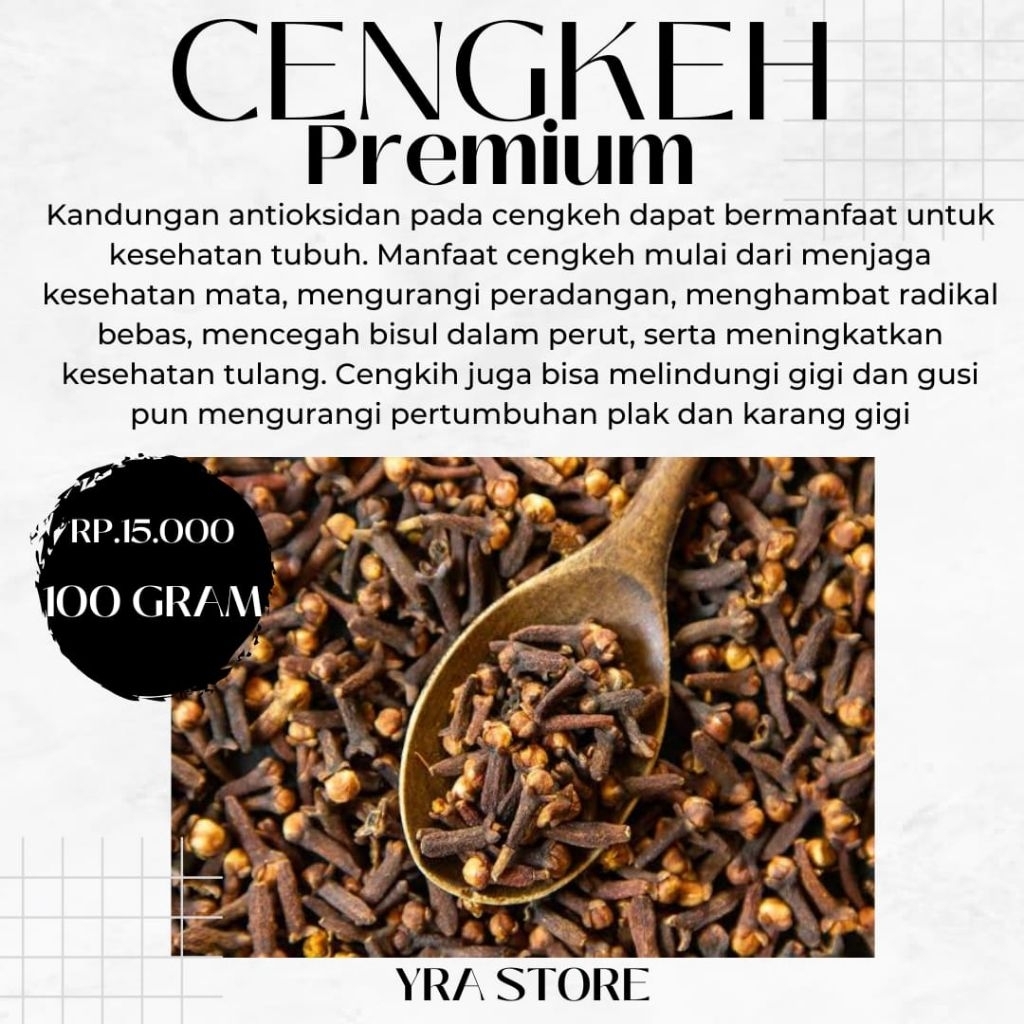 

Cengkeh premium 100% tidak ada campuran untuk bumbu masak | jamu herbal